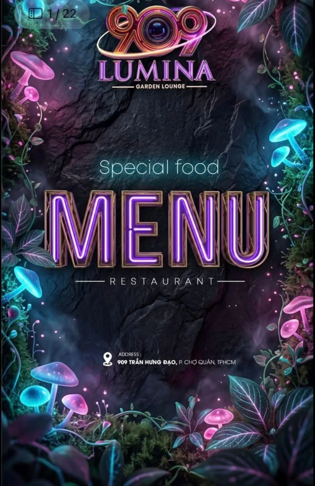 Menu 909 Lumina Garden trang 1 trên 22