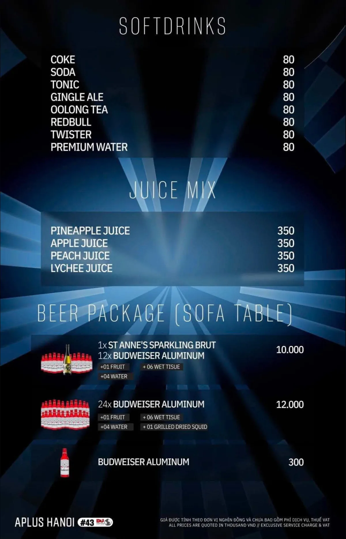 Menu APLUS Hanoi trang 13 trên 15