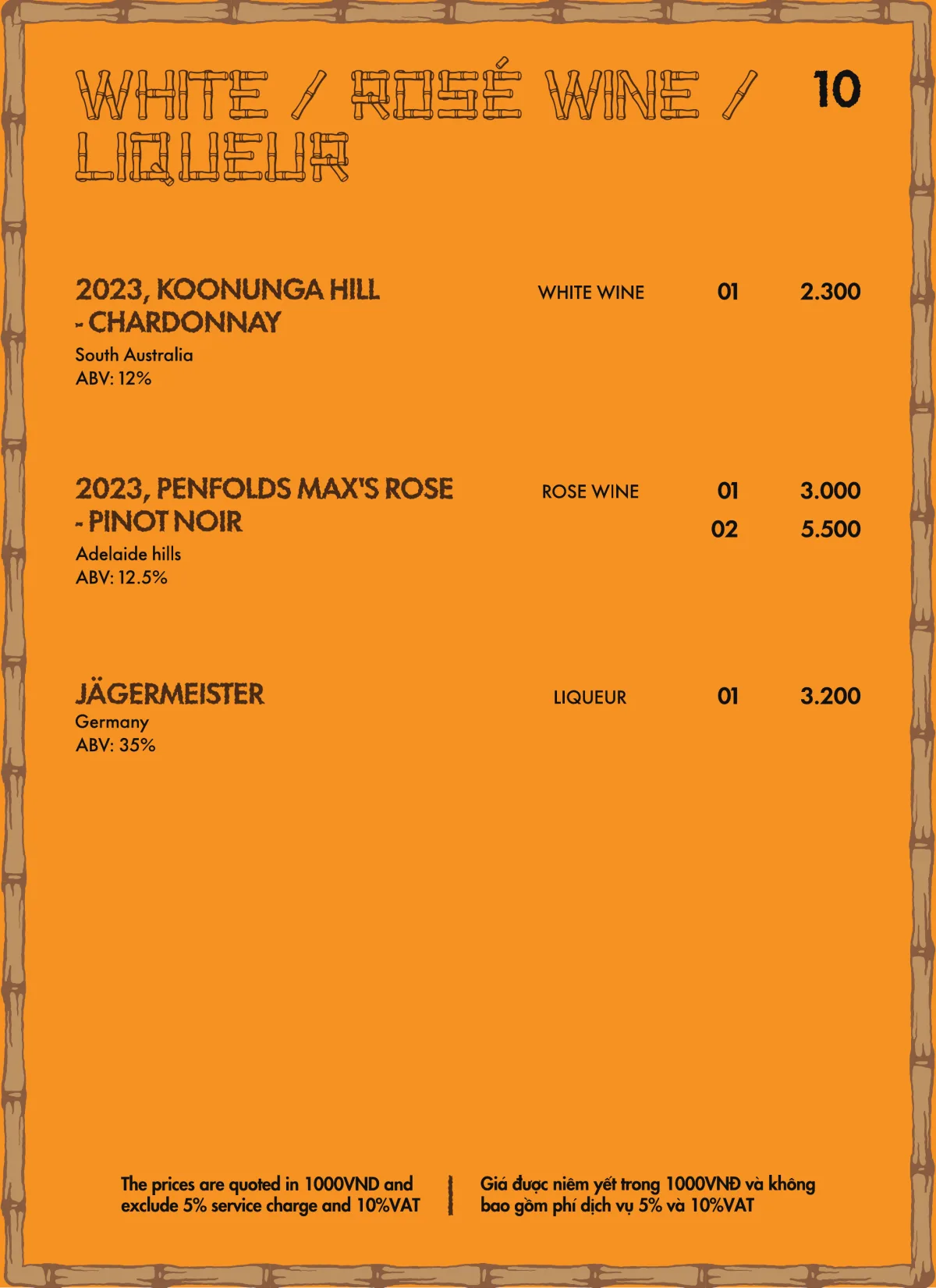 Menu Bam Bam trang 11 trên 18