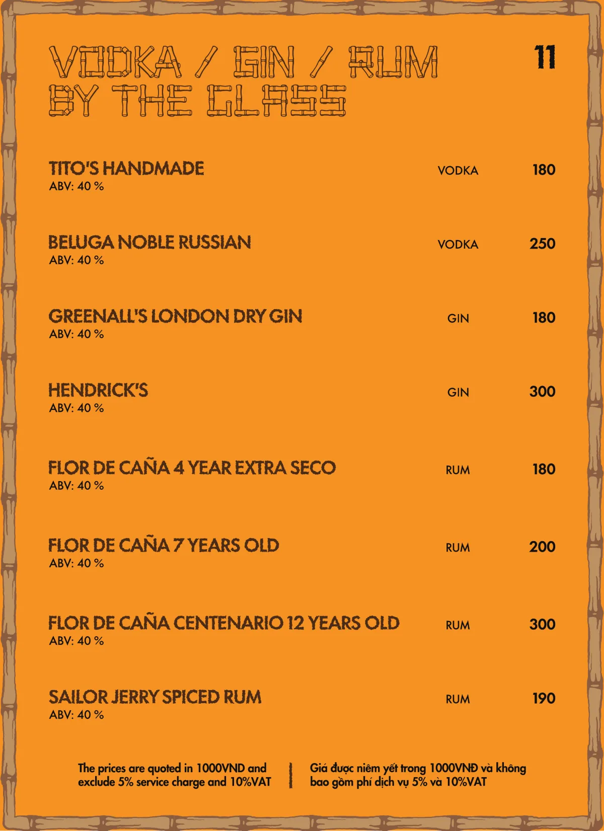 Menu Bam Bam trang 12 trên 18