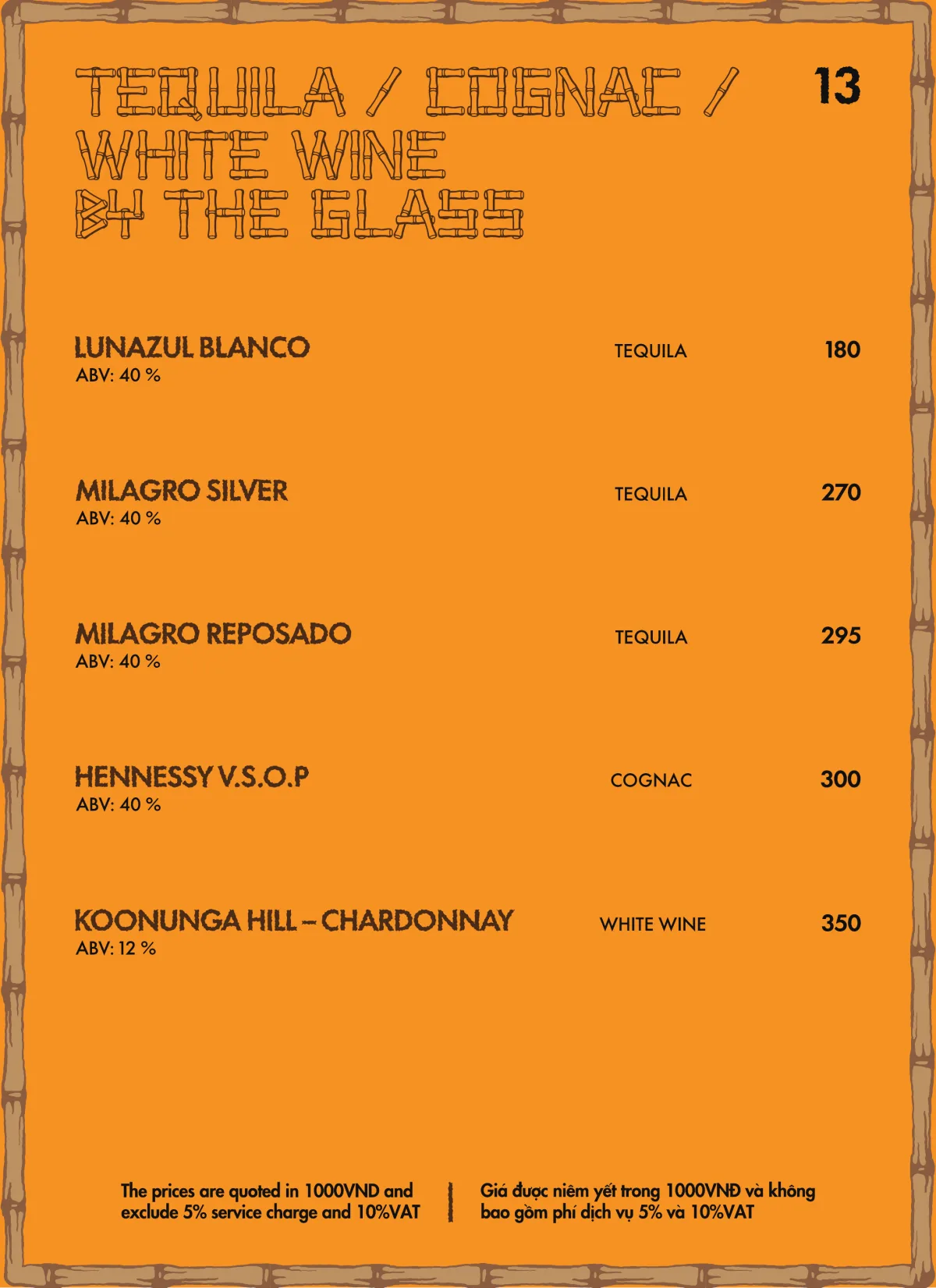 Menu Bam Bam trang 14 trên 18