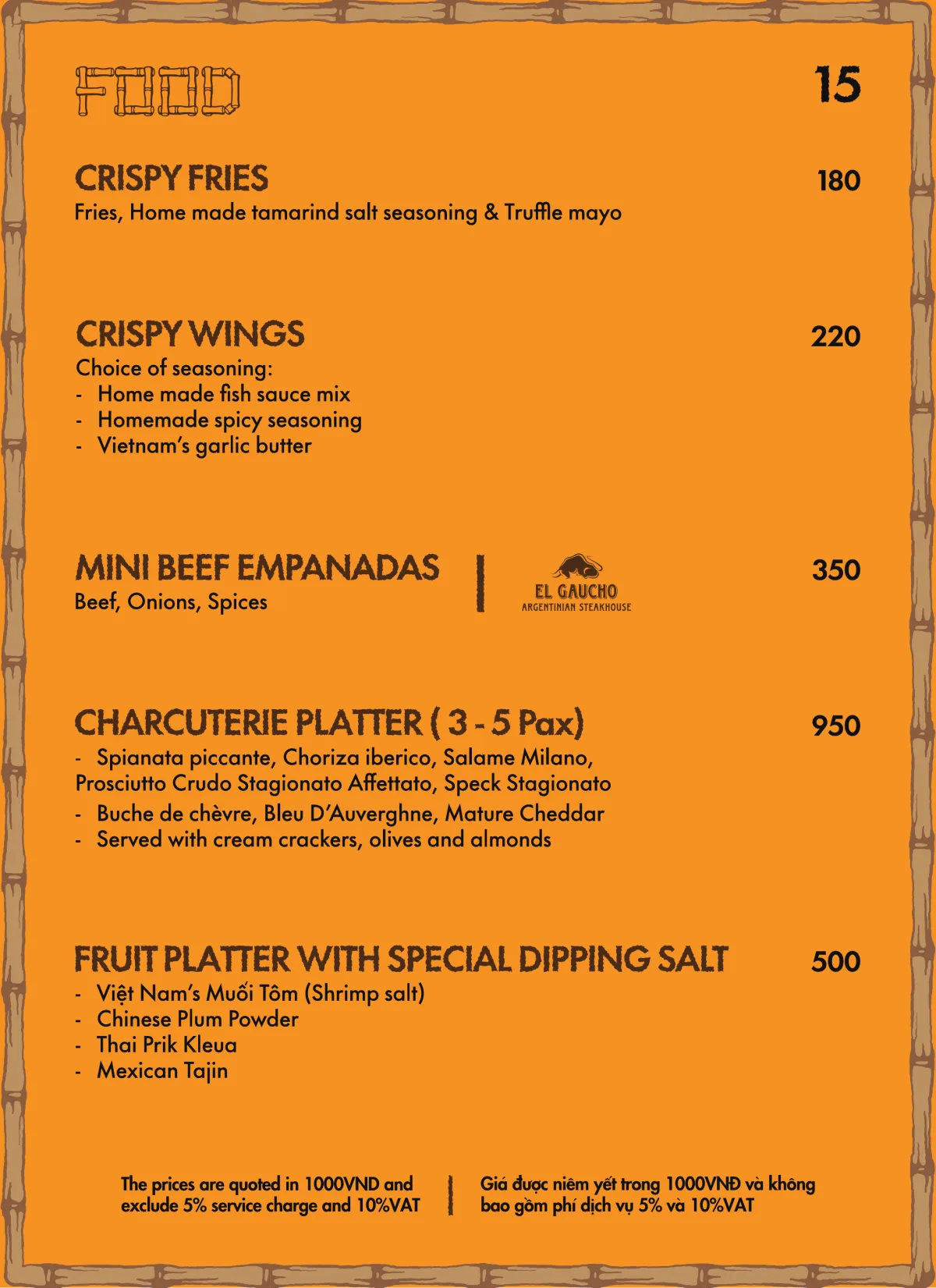 Menu Bam Bam trang 16 trên 18