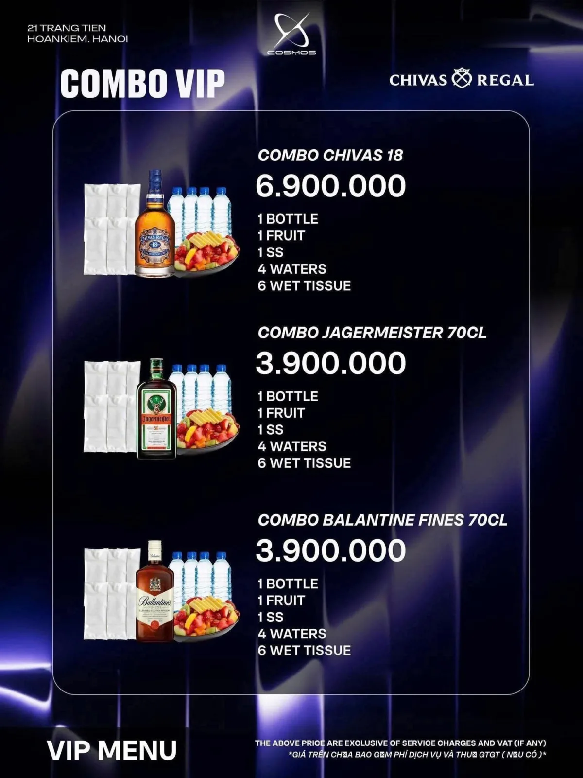 Menu Cosmos Club trang 9 trên 16