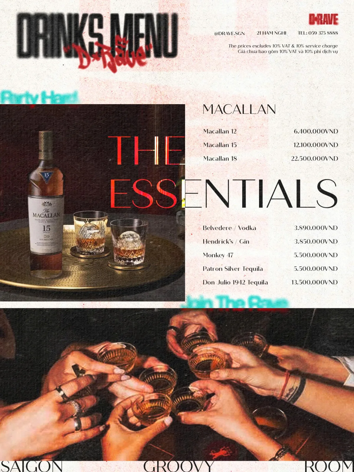 Menu D-Rave Club SGN trang 2 trên 5