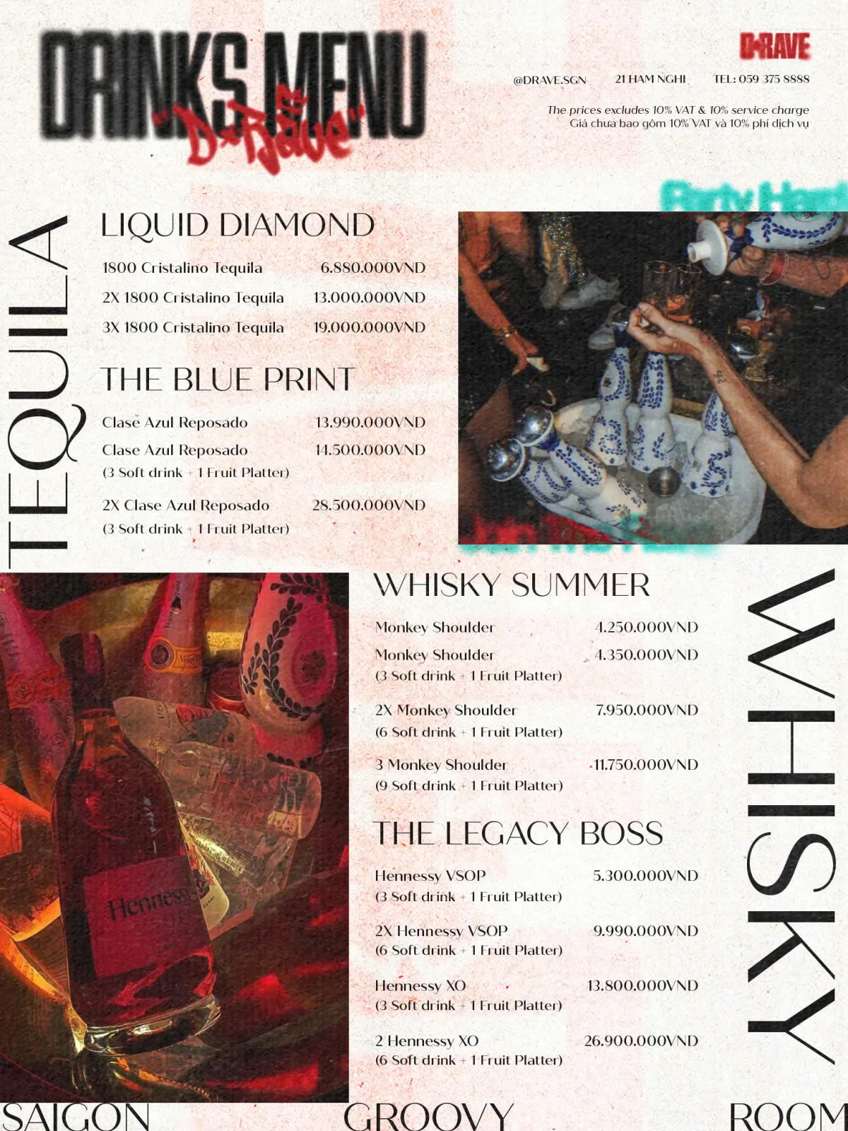 Menu D-Rave Club SGN trang 3 trên 5
