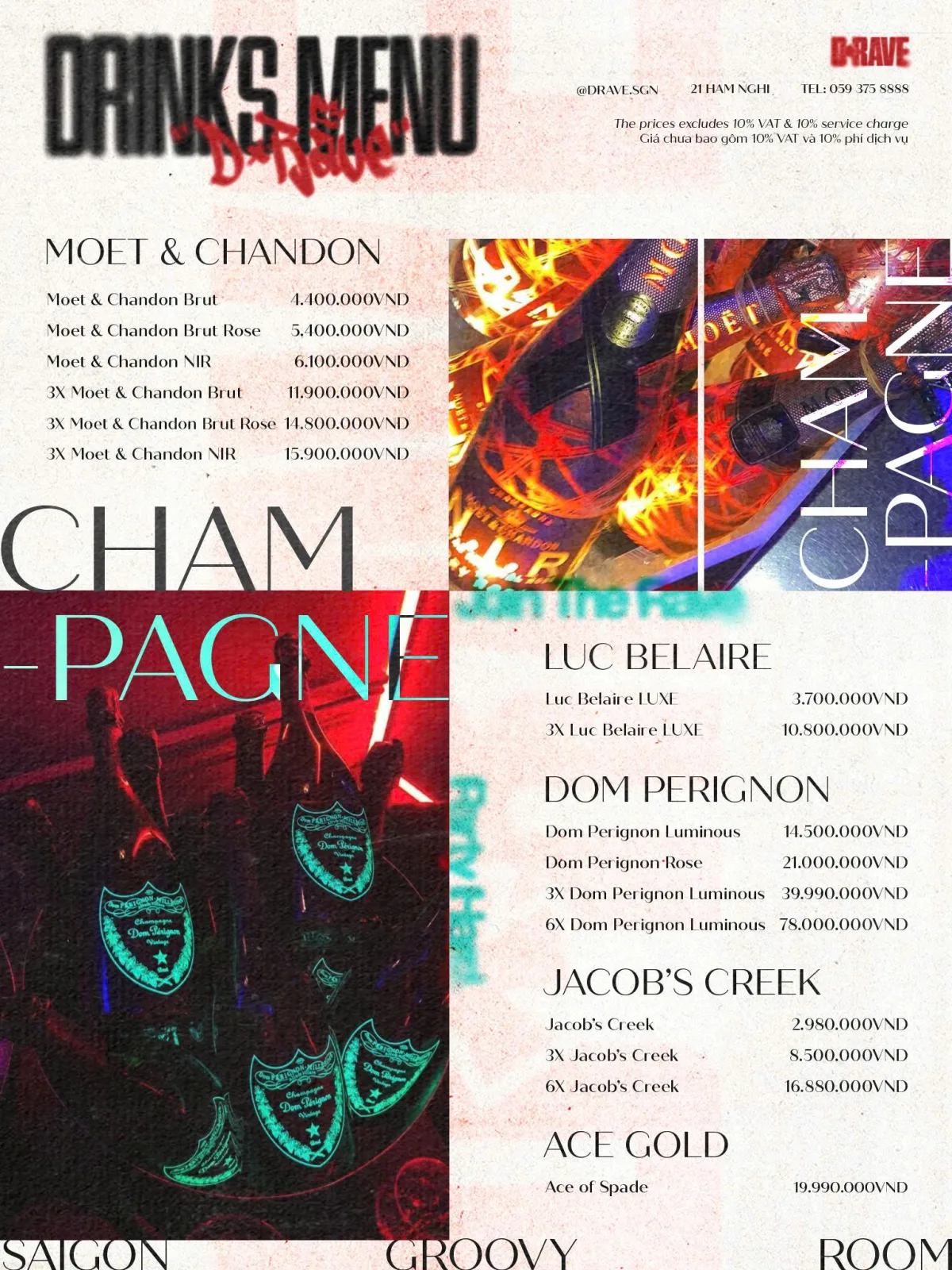Menu D-Rave Club SGN trang 4 trên 5