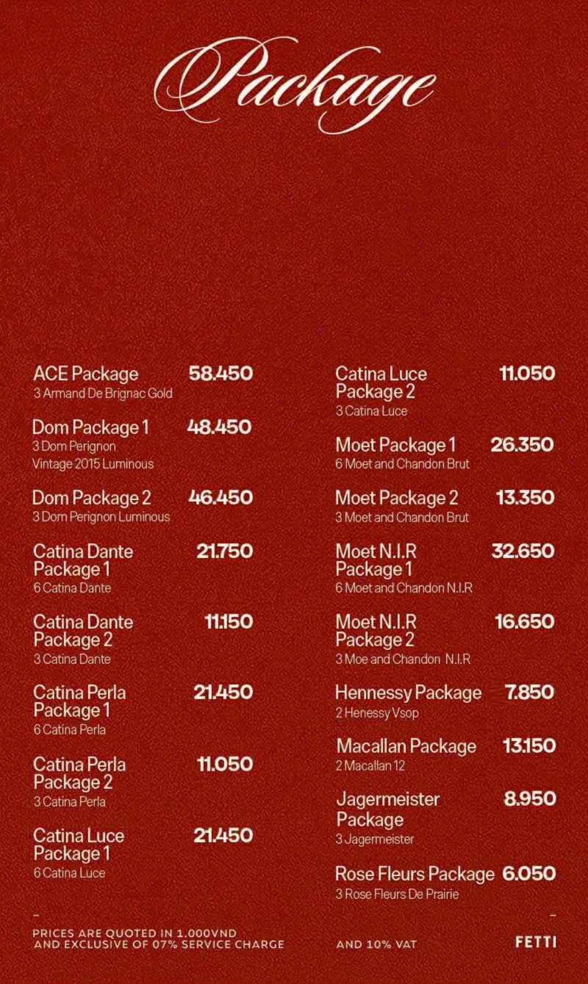 Menu Fetti Social Club trang 7 trên 9