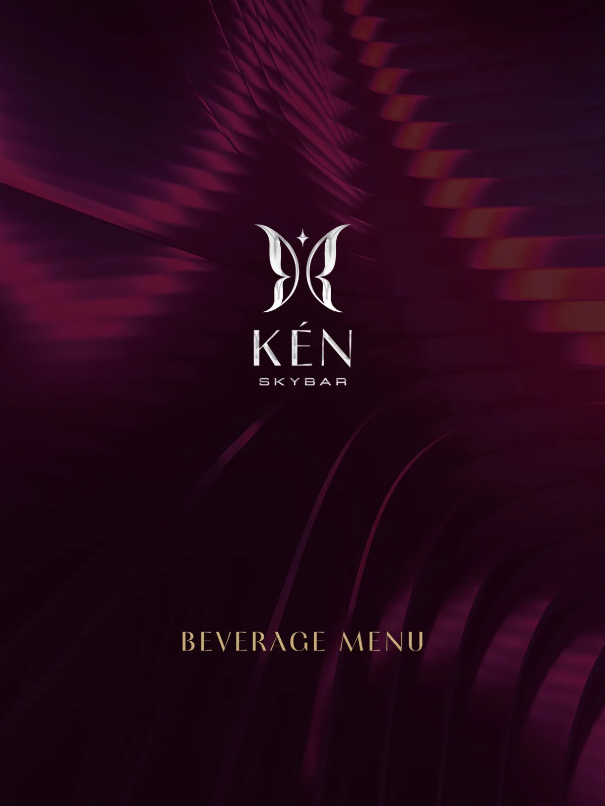 Bìa menu đồ uống Kén Skybar