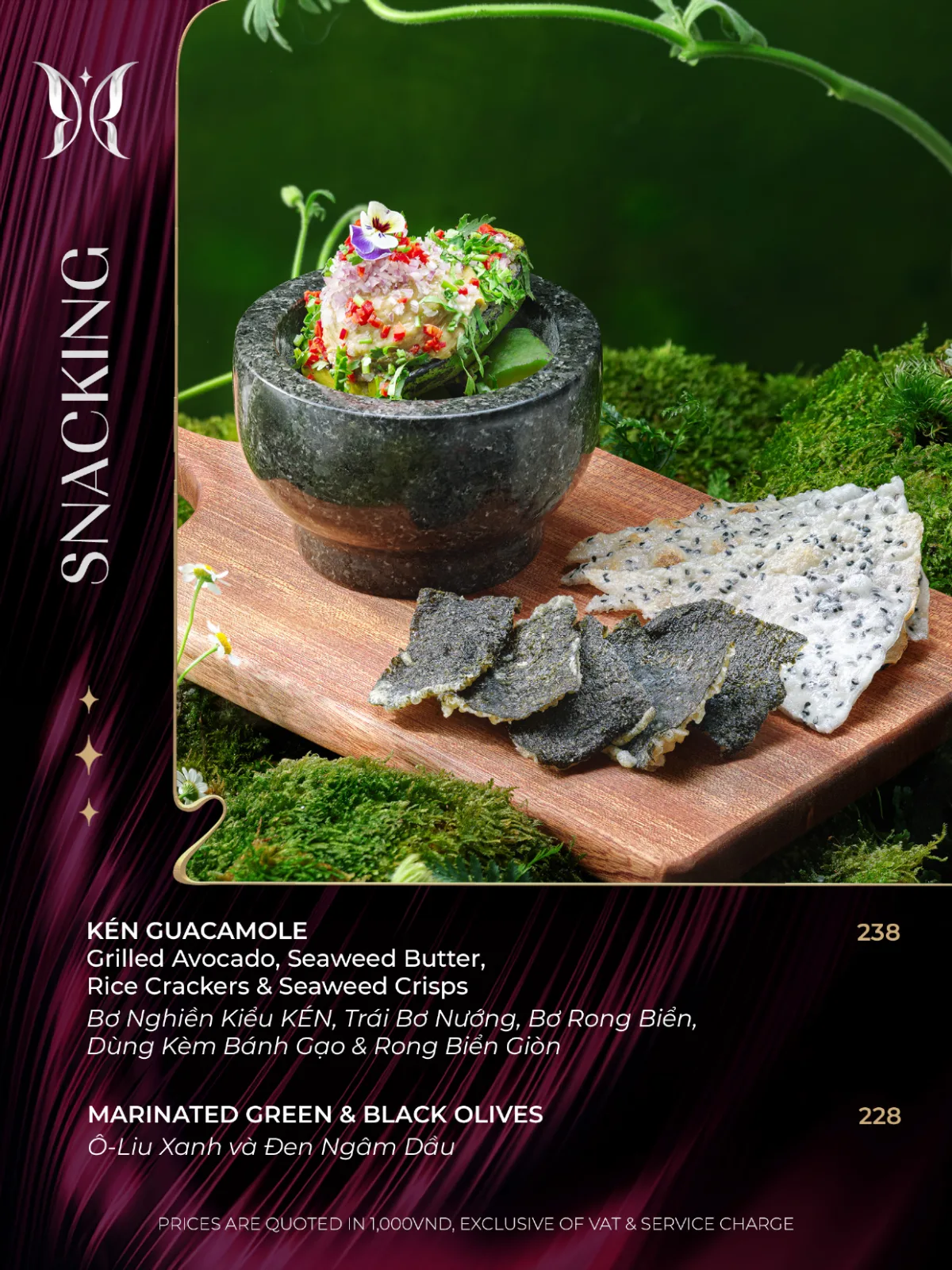 Menu món ăn Kén Skybar trang 9 trên 10