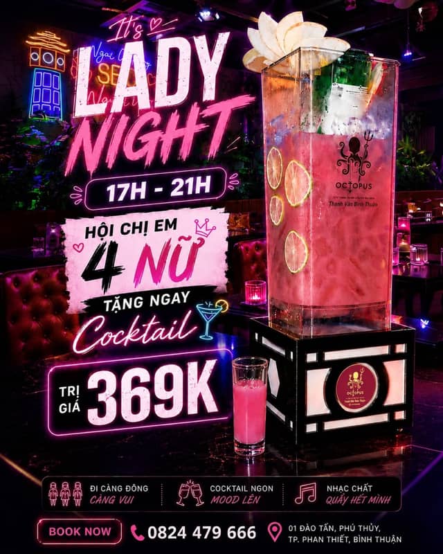 Octopus Phan Thiết — Chill Garden & Lounge tại Phan Thiết, ảnh 13