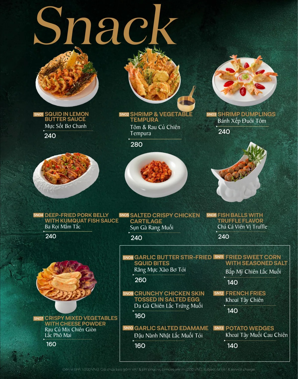 Menu món ăn Palmora Saigon trang 21 trên 28