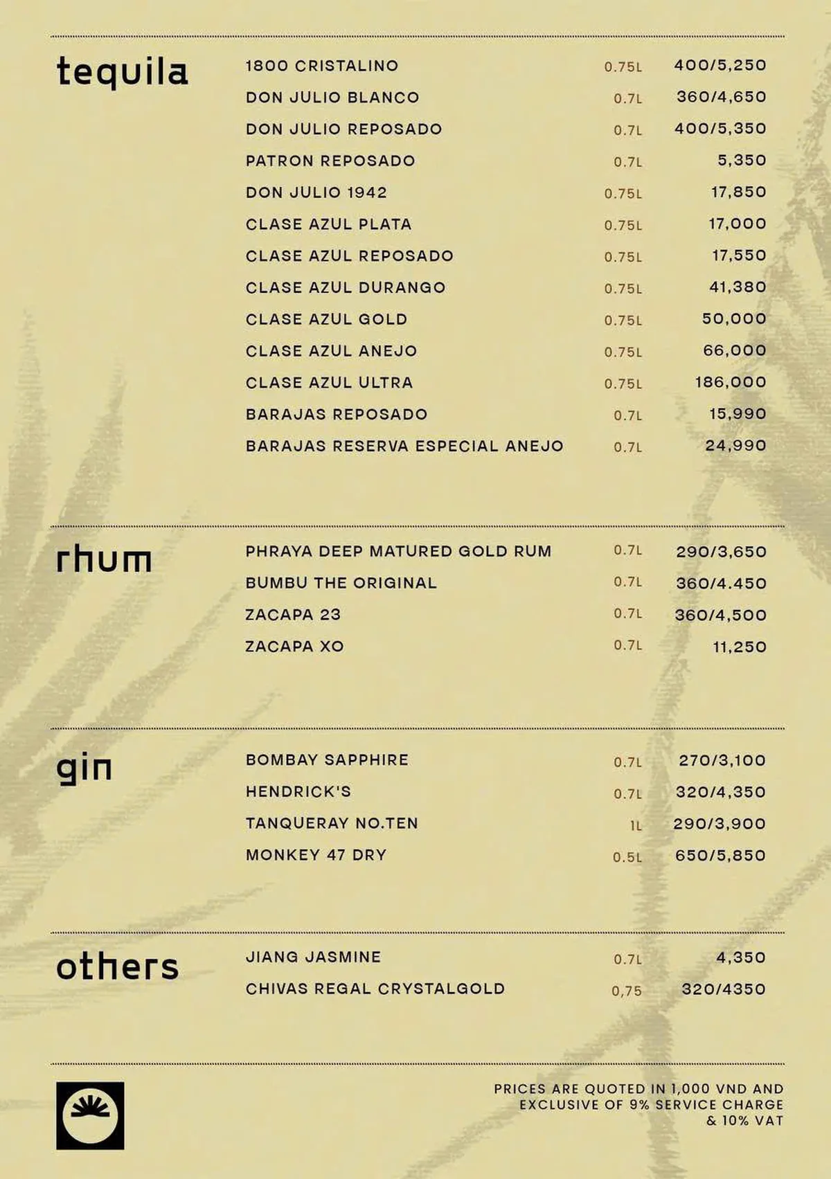 Menu Zion Sky Lounge & Dining trang 11 trên 16