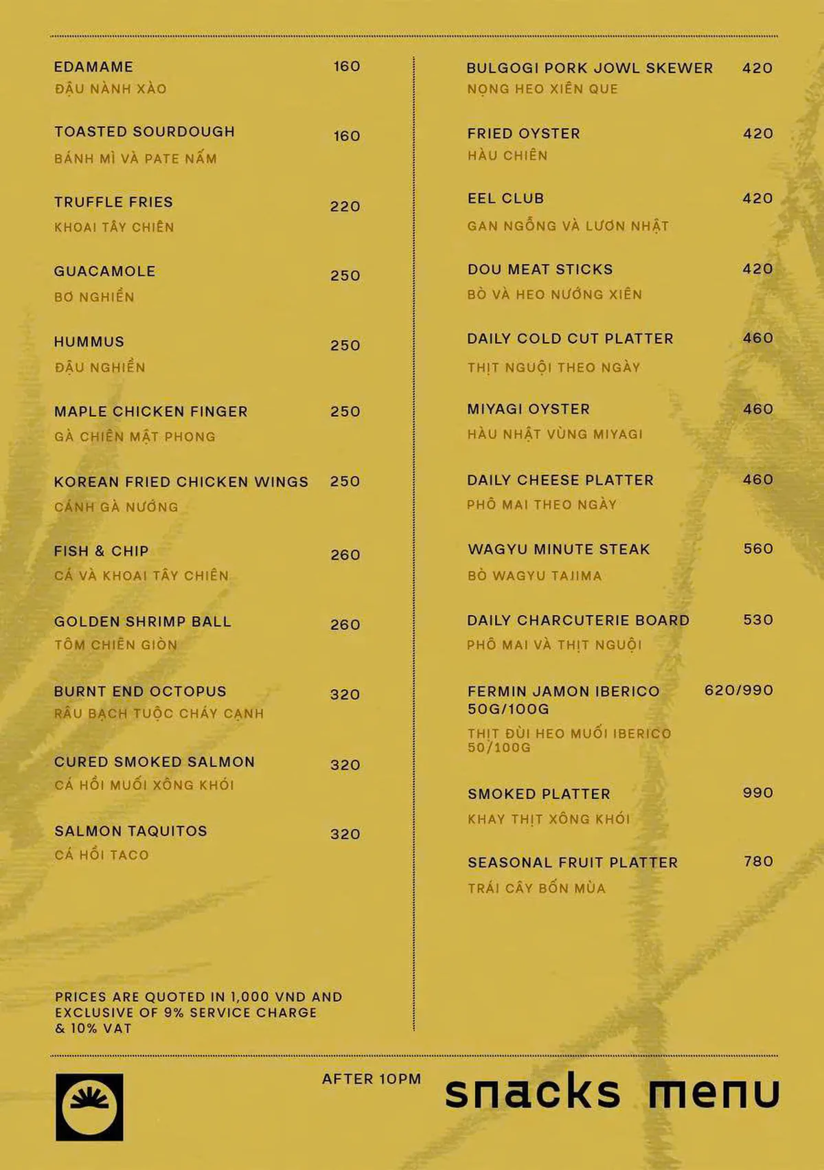 Menu Zion Sky Lounge & Dining trang 16 trên 16